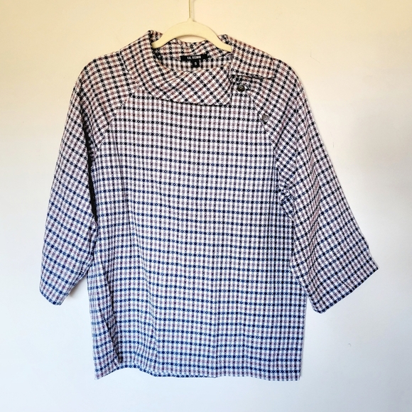 Kal Rieman Plaid Button Top - Picture 2 of 7